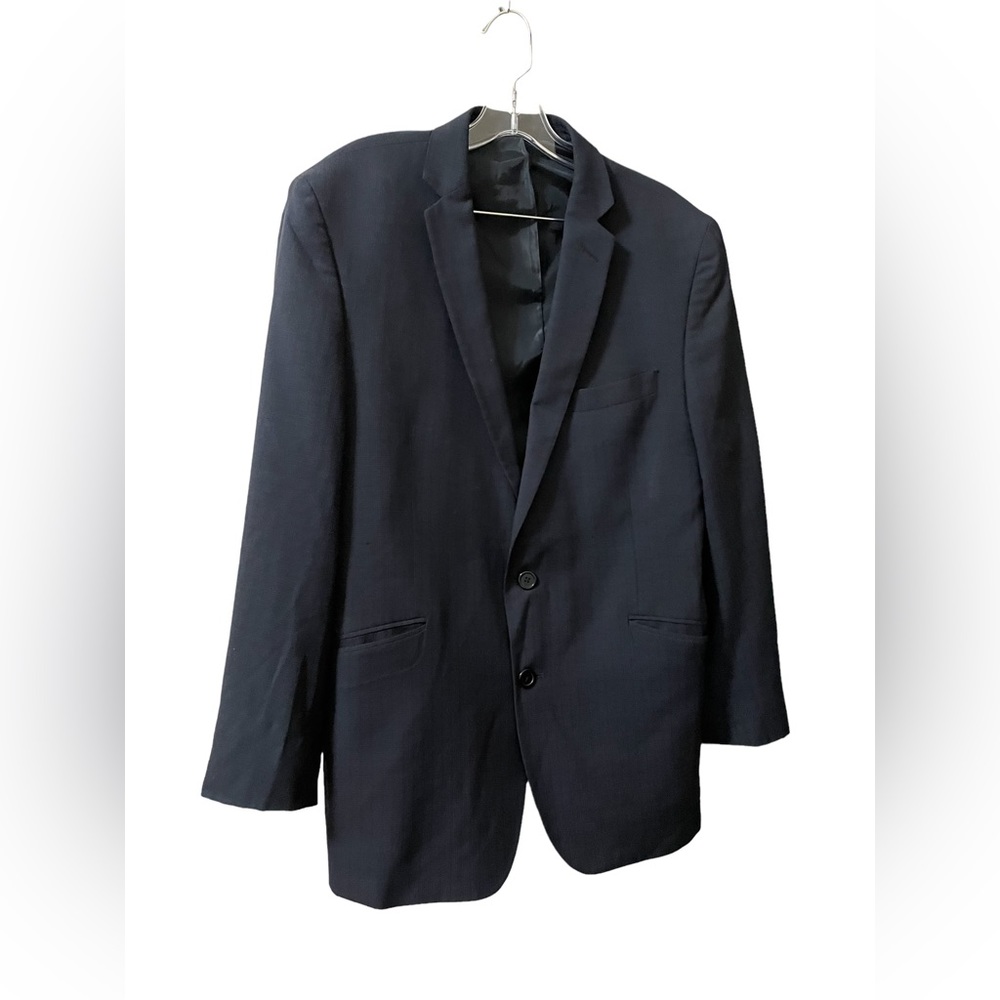 Kenneth Cole Reaction Mens 44R Midnight Blue Blazer
